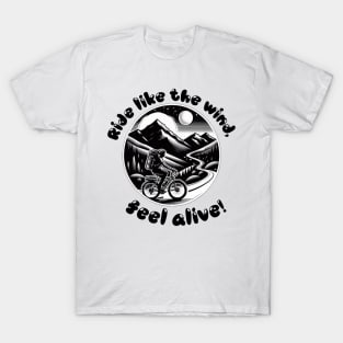 Adventure Cycling- Vintage Mountain Biker Graphic- Outdoor Explorer Gift T-Shirt